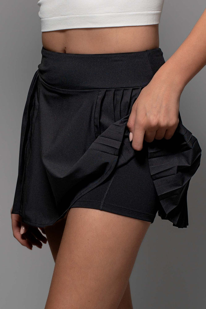 Air Flow Pleated Mini Skirt in Black - Women's Wholesale Mini Skirts | Trend Notes