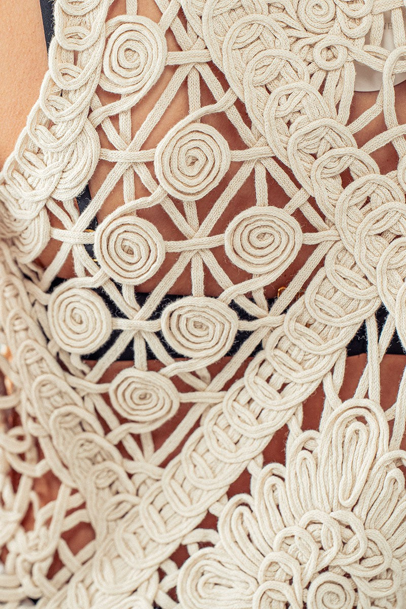 ROSE CROCHET TANK TOP in Natural - Women's Wholesale Tanks & Camis | Trend Notes