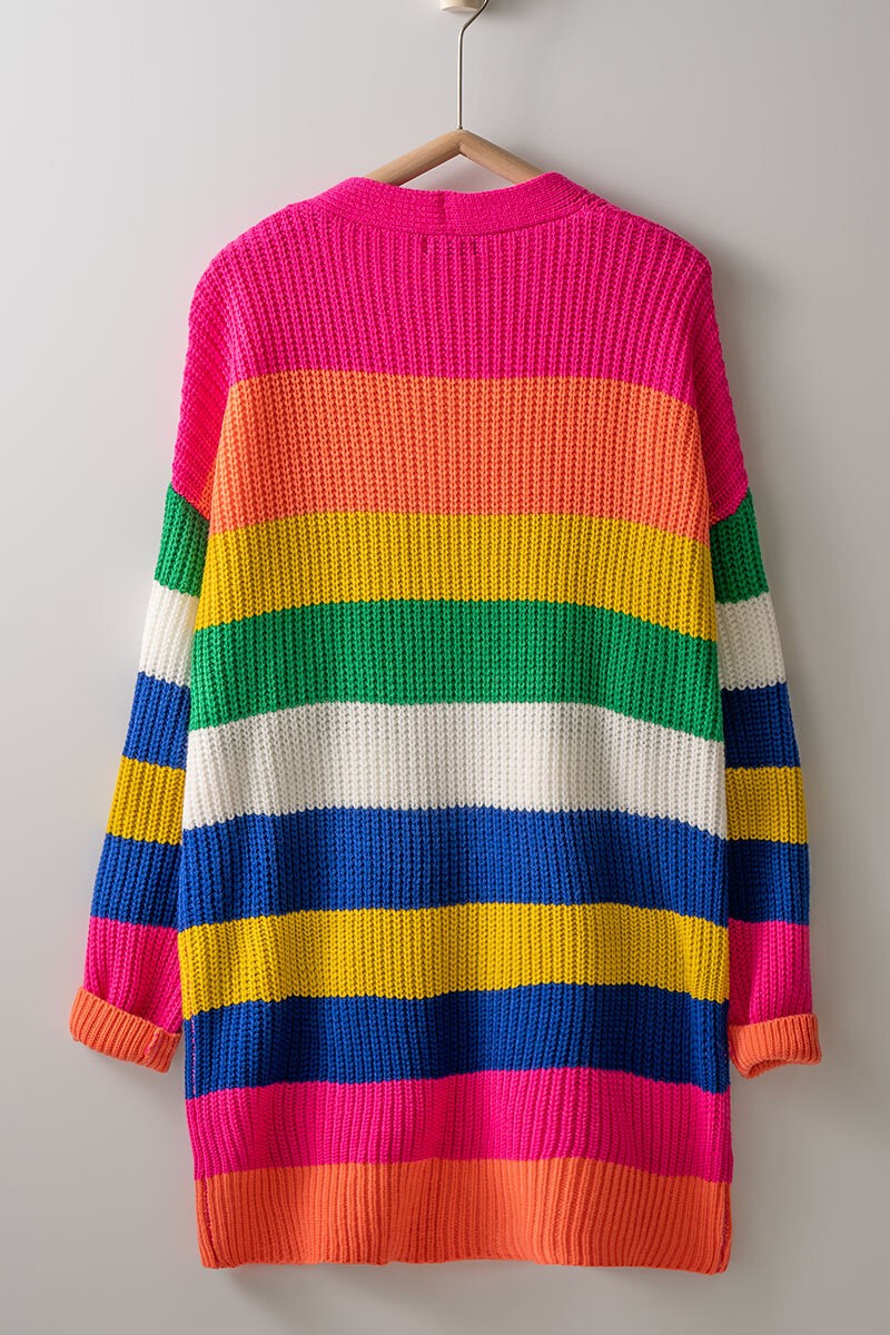 Rainbow Knit Cardigan in Multi - Women's Wholesale Cardigans & Shrugs | Trend Notes