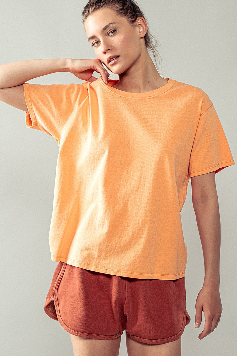Everyday Boho Casual Tops in Orange - Women's Wholesale T-Shirts & Polos | Trend Notes