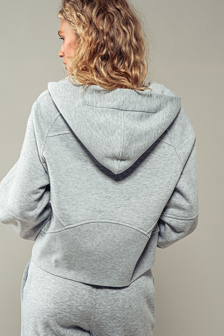 The Athlete Zip Up in H Grey - Women's Wholesale Sweatshirts & Hoodies | Trend Notes