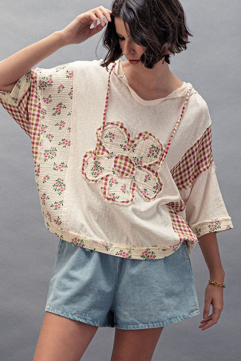 Cottage Garden Hooded Sweatshirt in Muliti - Women's Wholesale Sweatshirts & Hoodies | Trend Notes