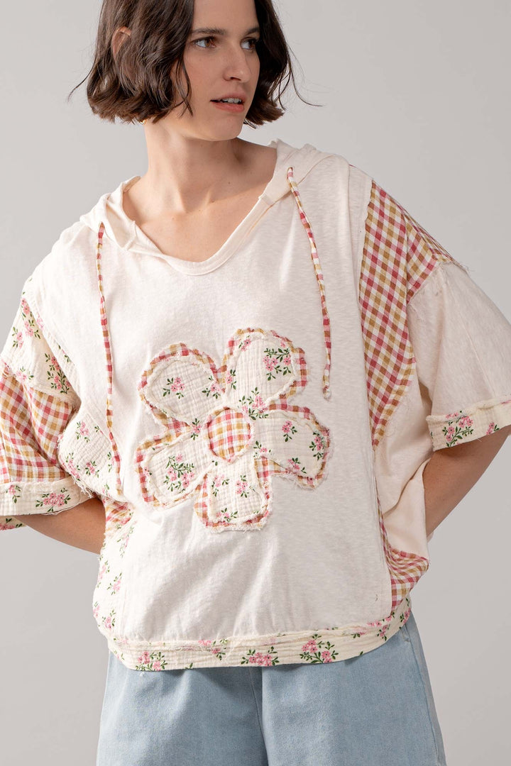 Cottage Garden Hooded Sweatshirt in Muliti - Women's Wholesale Sweatshirts & Hoodies | Trend Notes