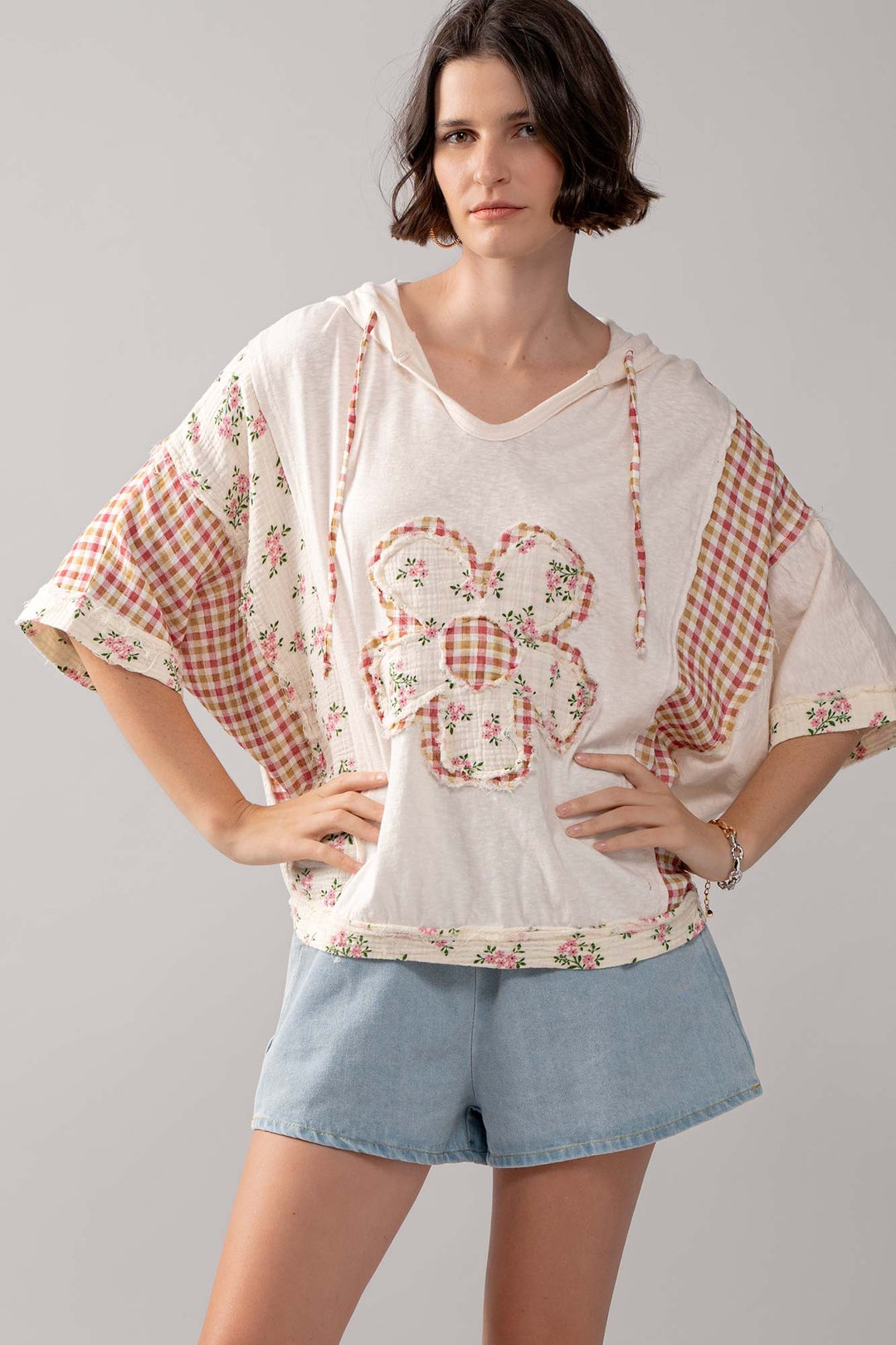 Cottage Garden Hooded Sweatshirt in Muliti - Women's Wholesale Sweatshirts & Hoodies | Trend Notes
