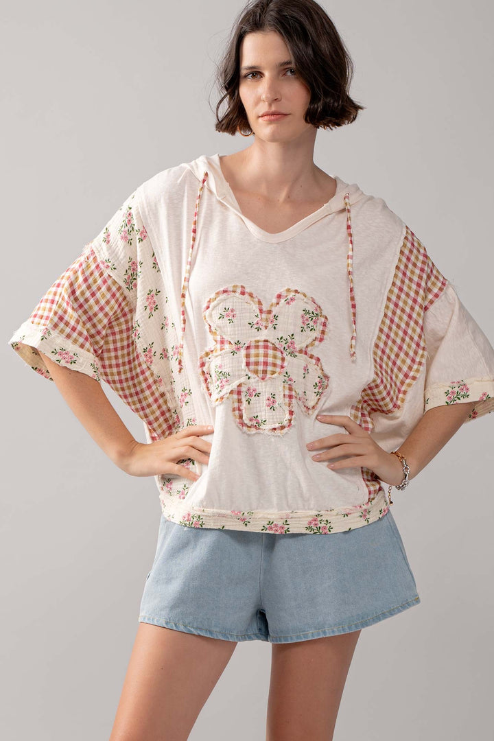 Cottage Garden Hooded Sweatshirt in Muliti - Women's Wholesale Sweatshirts & Hoodies | Trend Notes