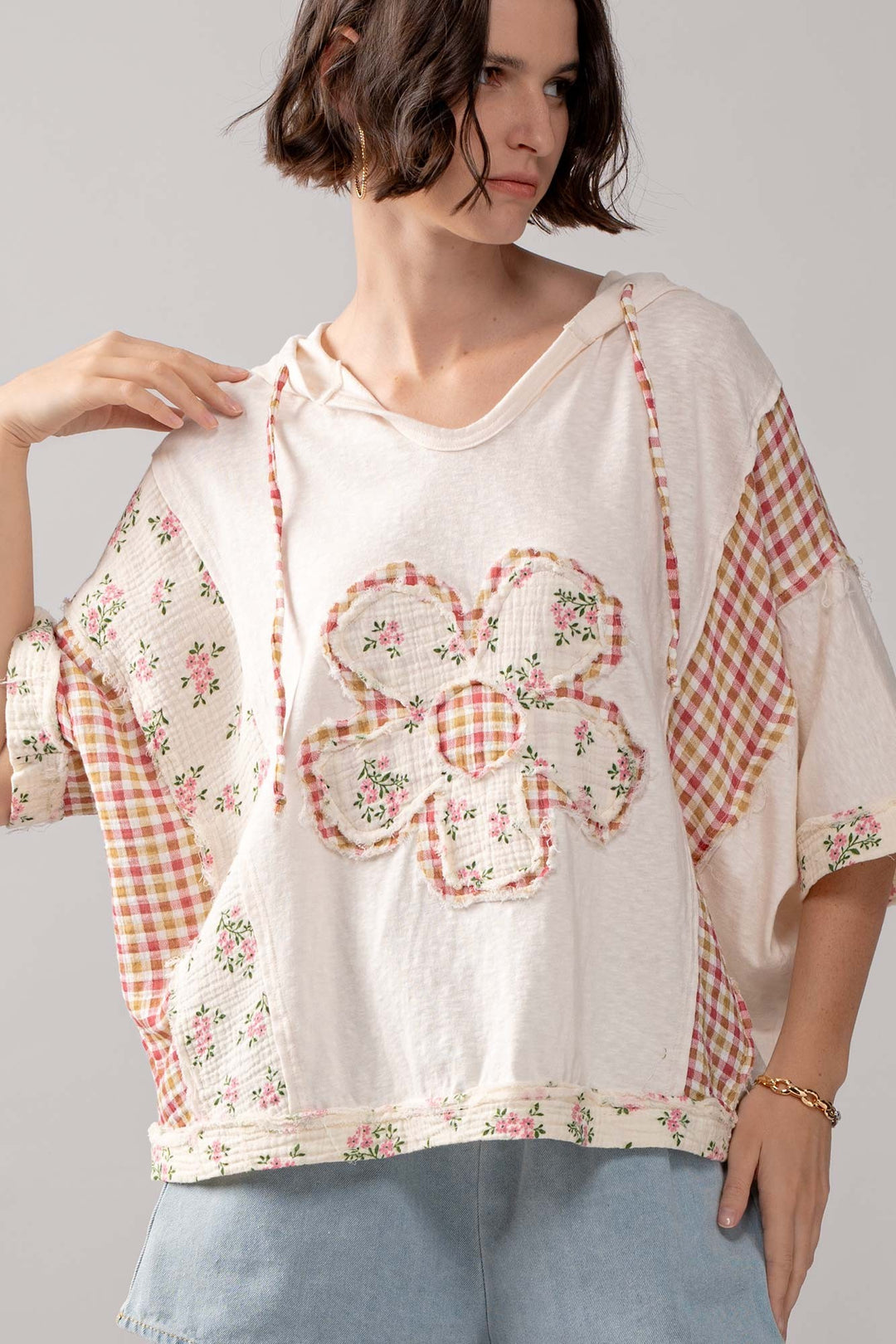 Cottage Garden Hooded Sweatshirt in Muliti - Women's Wholesale Sweatshirts & Hoodies | Trend Notes