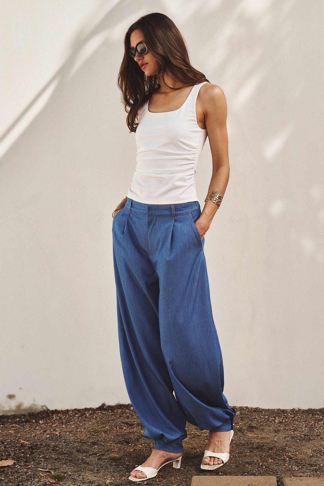 The Essential Square Tank in White - Women's Wholesale Tops | Trend Notes