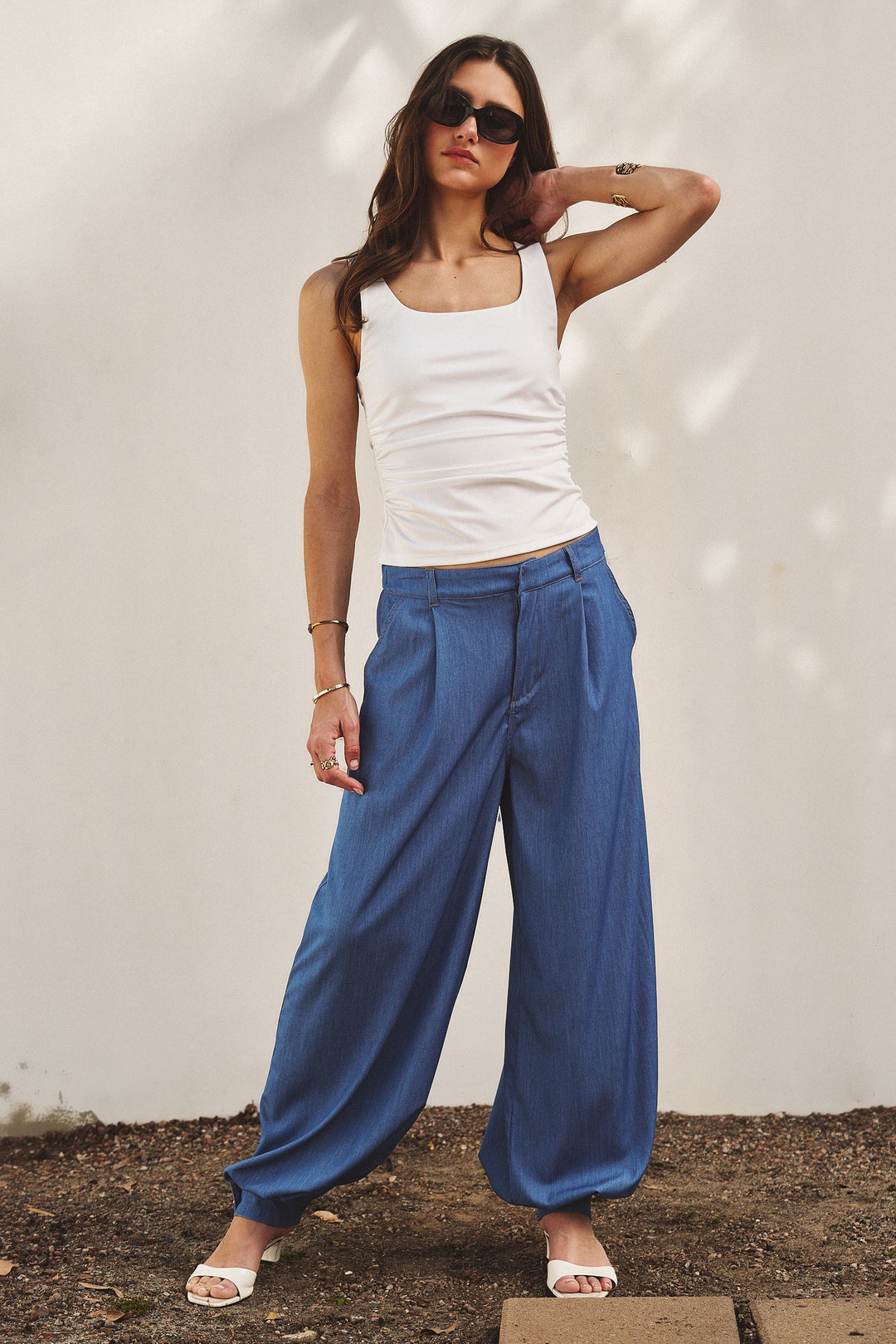 The Essential Square Tank in White - Women's Wholesale Tops | Trend Notes