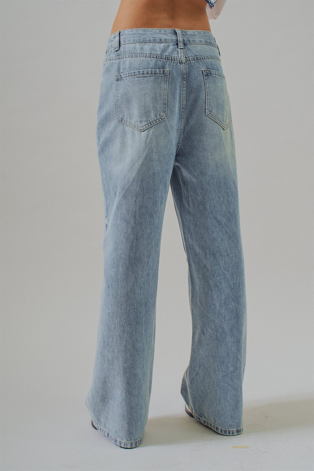 Classic Vintage Wash Wide-Leg Jean in Denim - Women's Wholesale Denim | Trend Notes