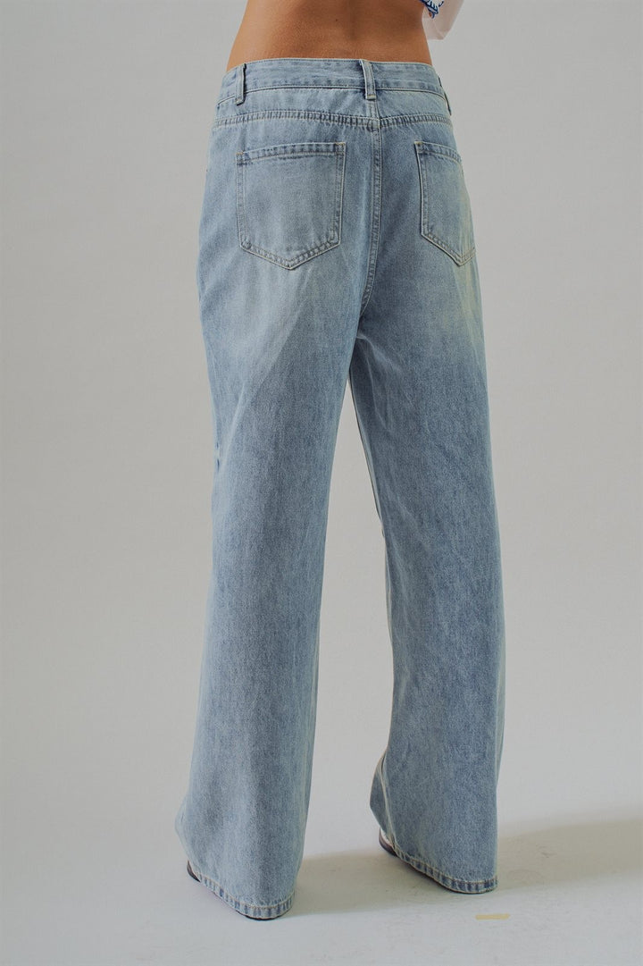 Classic Vintage Wash Wide-Leg Jean in Denim - Women's Wholesale Denim | Trend Notes
