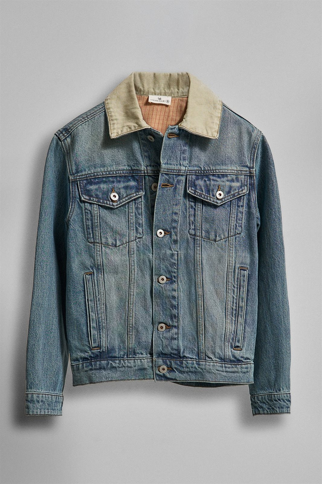 Heritage Vintage Wash Denim Jacket with Elbow Patches in Denim - Women's Wholesale Jackets & Blazers | Trend Notes