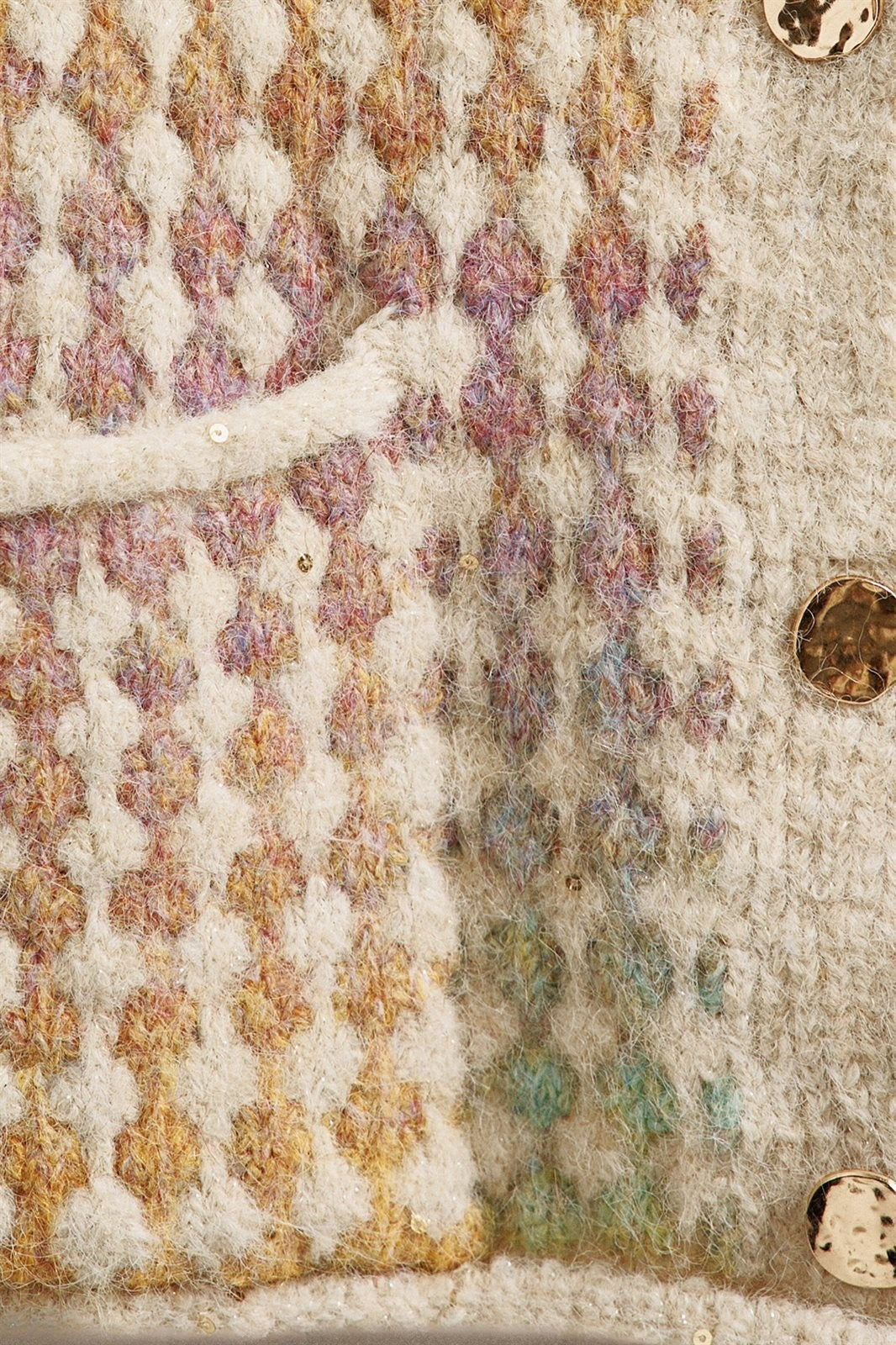 Popcorn Knit Button Front Sweater Vest Wool Blend in Mustard - Women's Wholesale Fashion | Trend Notes