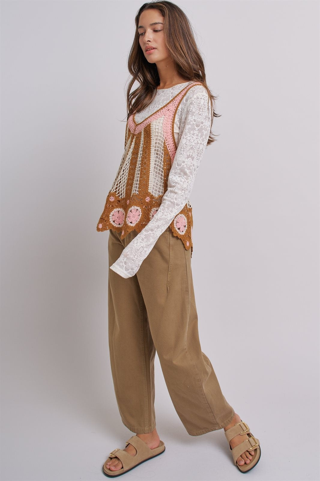Modern Ease Barrel Pants in Camel - Women's Wholesale Pants | Trend Notes