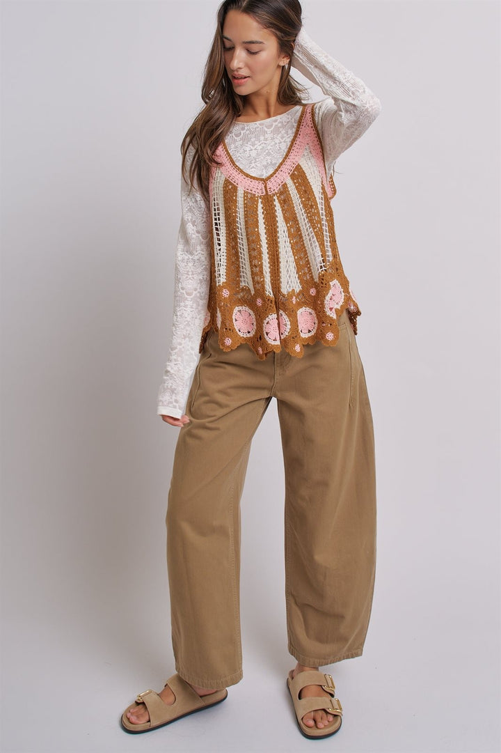 Modern Ease Barrel Pants in Camel - Women's Wholesale Pants | Trend Notes