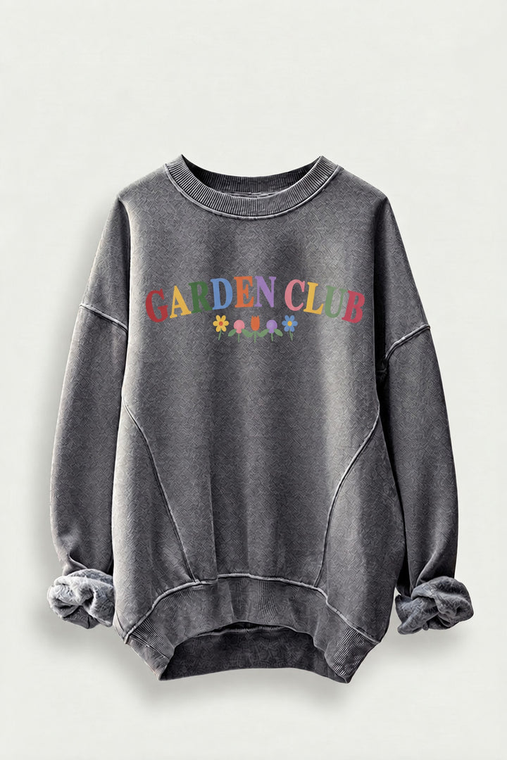 Garden Club Graphic Sweatshirt in Charcoal - Women's Wholesale Sweatshirts & Hoodies | Trend Notes