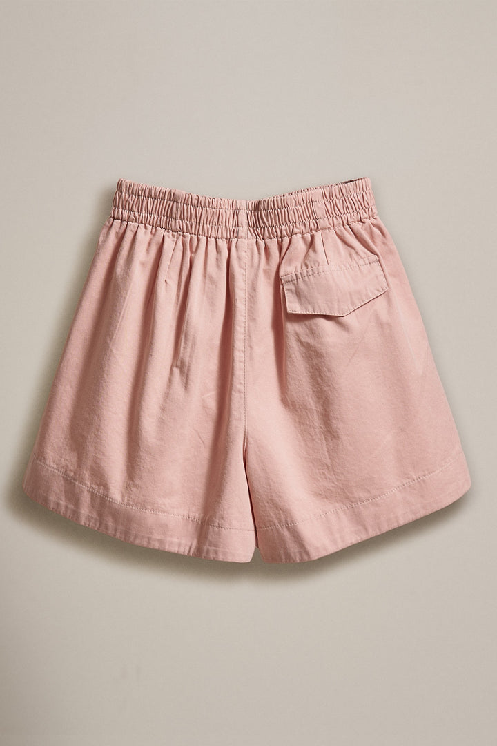 Cotton Pleated Womens Shorts Coastal Coquette Boho for Wome in Pink - Women's Wholesale Fashion | Trend Notes