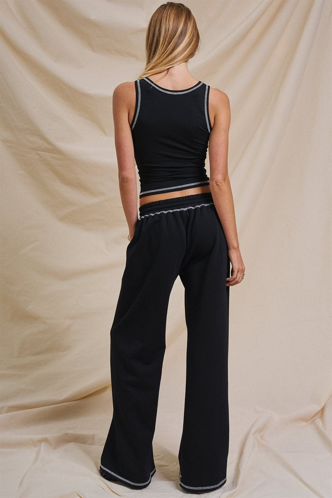 The Sporty Stitch Tank in Black - Women's Wholesale Fashion | Trend Notes