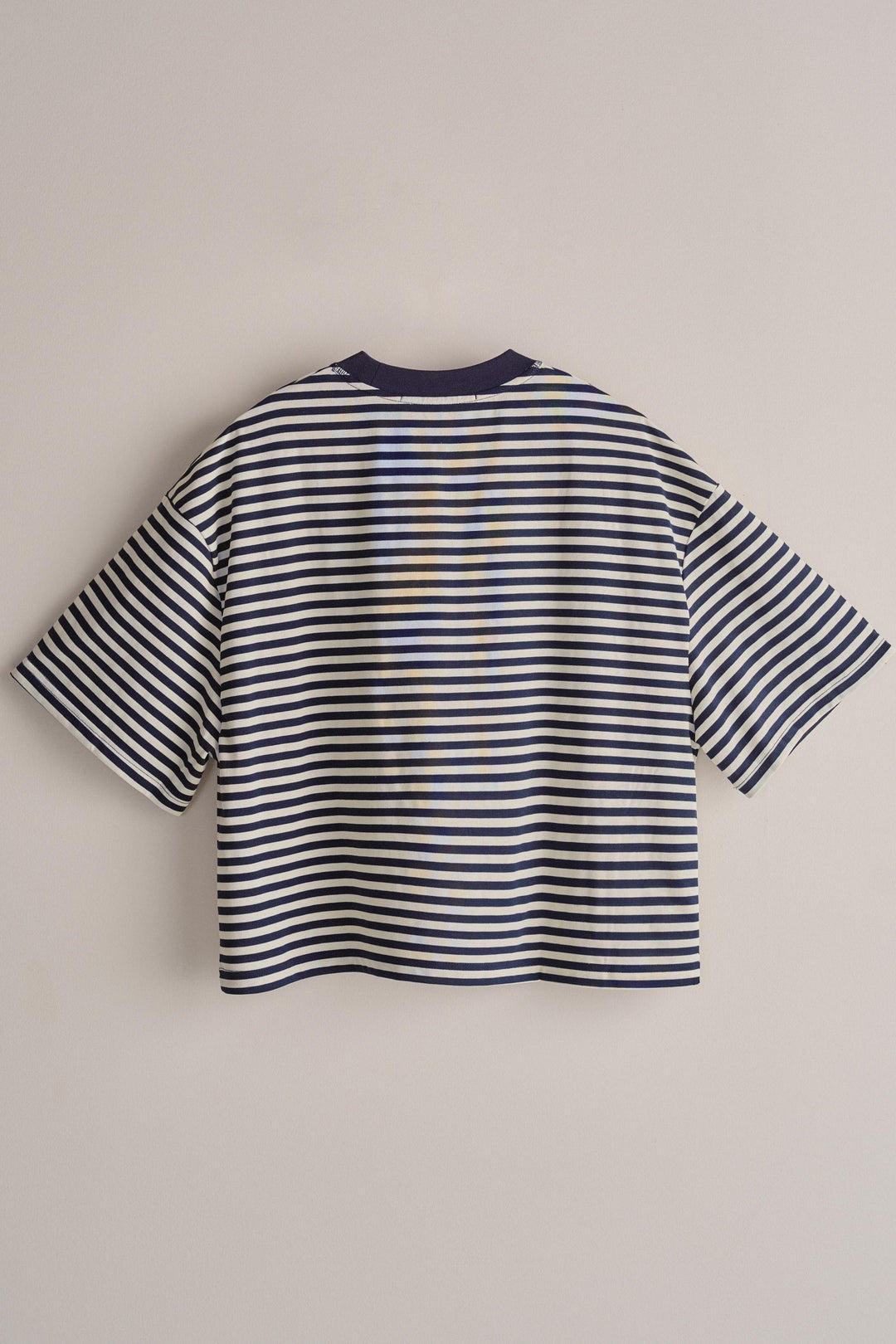 Laid Back Weekend Stripe Tee in Ivory Navy - Women's Wholesale Tops | Trend Notes