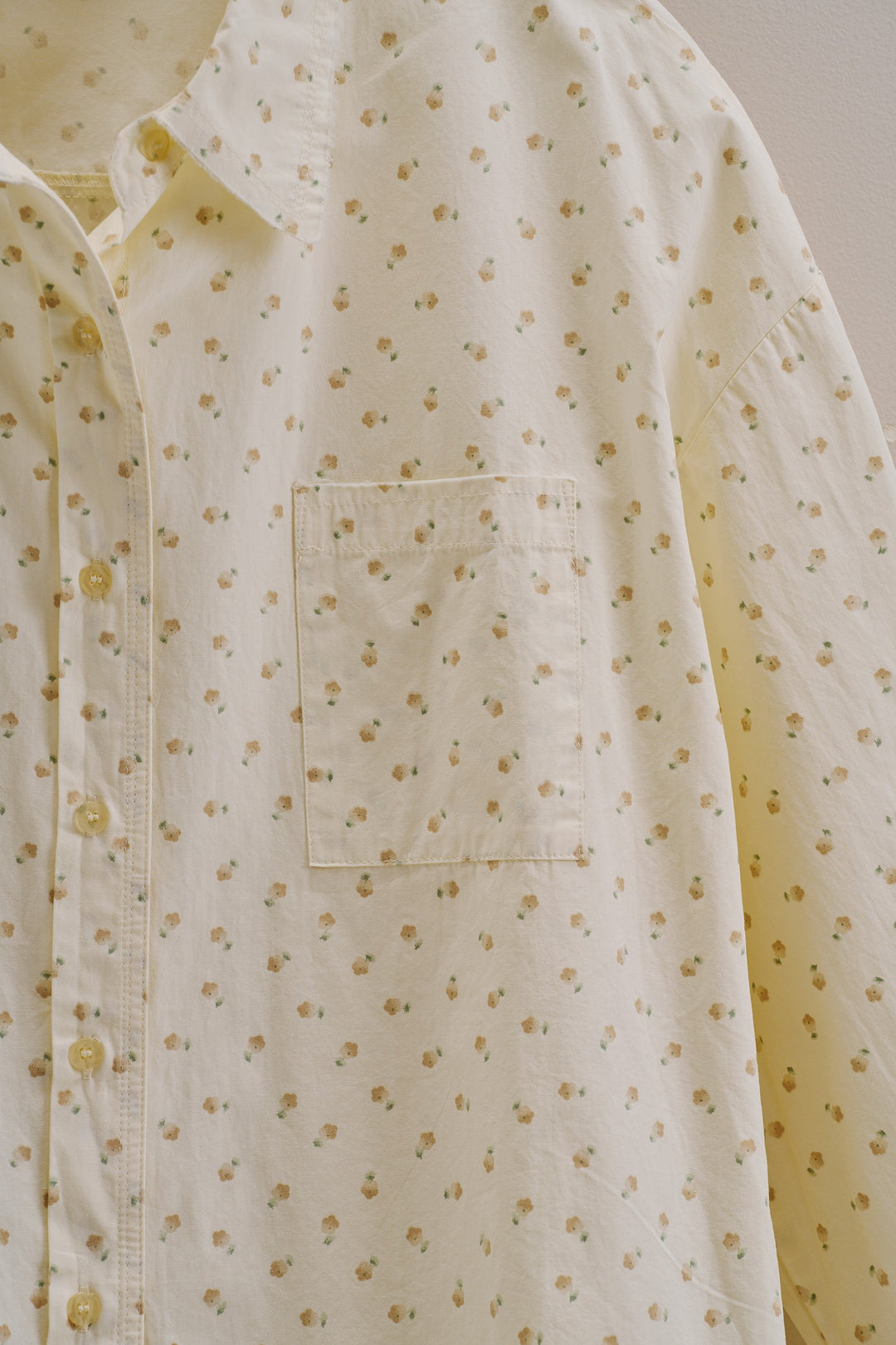 Soft Meadow Button-Down Shirt in Cream - Women's Wholesale Tops | Trend Notes