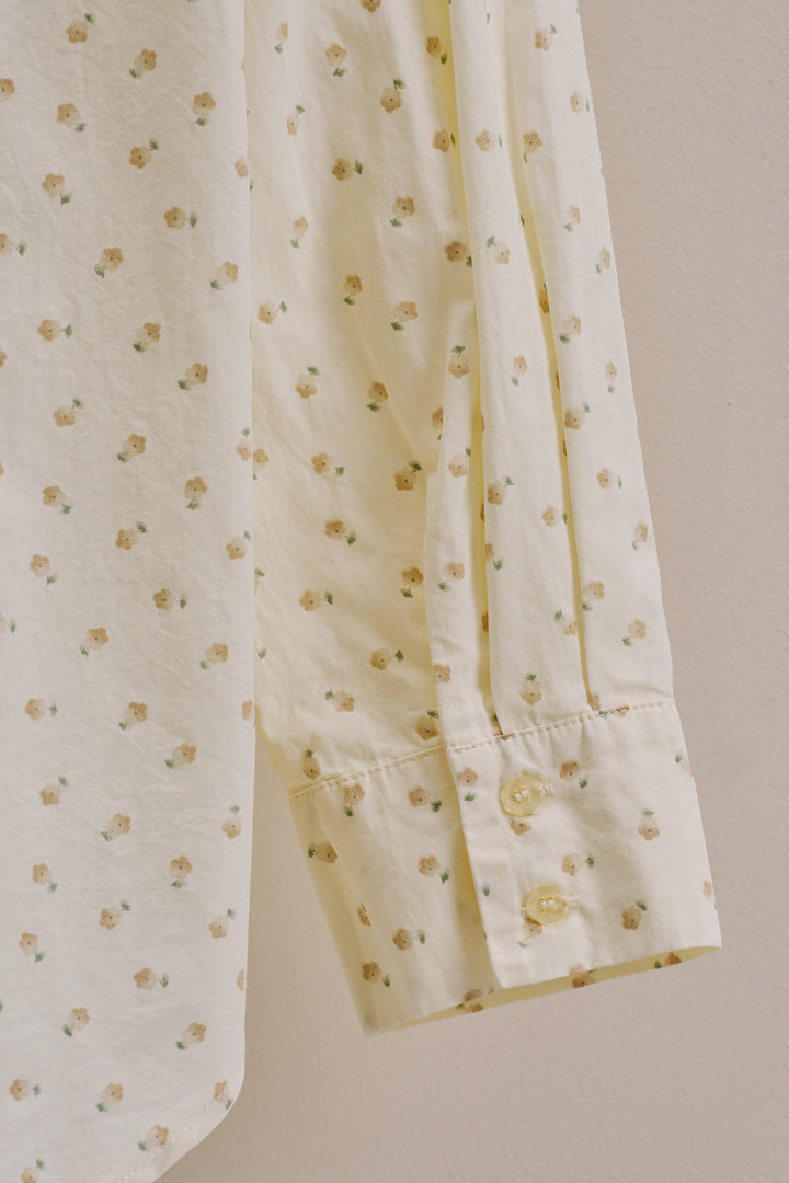 Soft Meadow Button-Down Shirt in Cream - Women's Wholesale Tops | Trend Notes