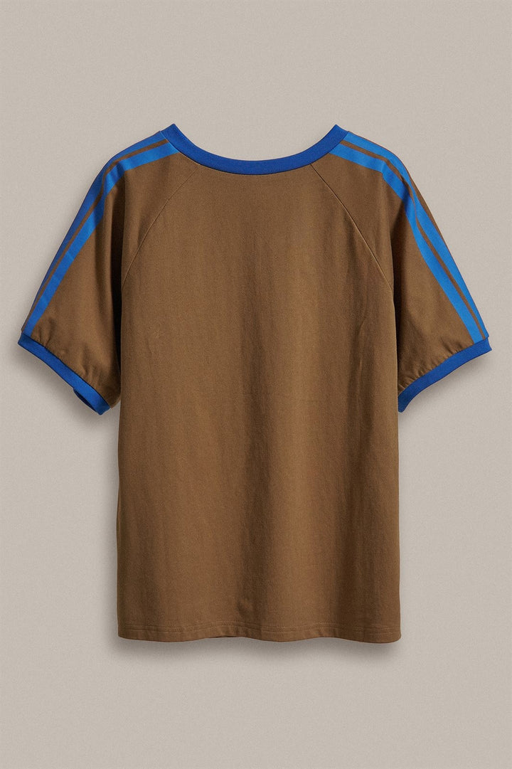 Mermaid Graphic Tee in Vintage Sporty Coastal in Brown - Women's Wholesale Fashion | Trend Notes