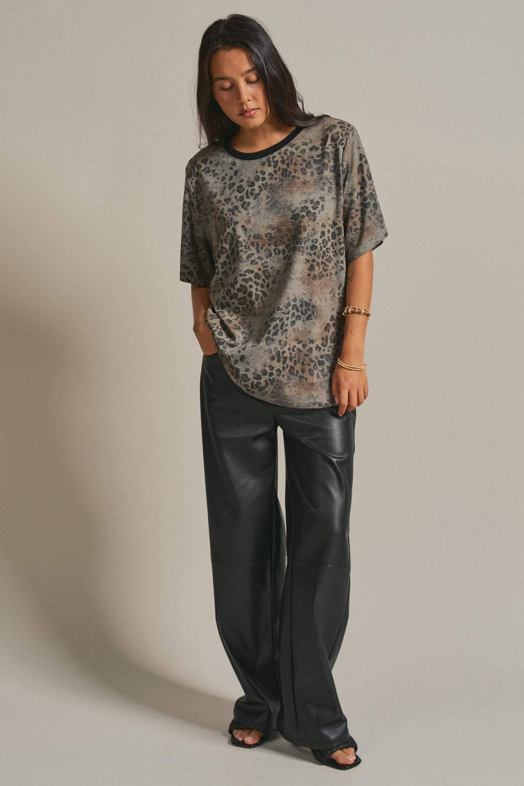 Leopard Animal Print Oversized Tee Y2K Western 90s for Women in Leopard - Women's Wholesale Fashion | Trend Notes