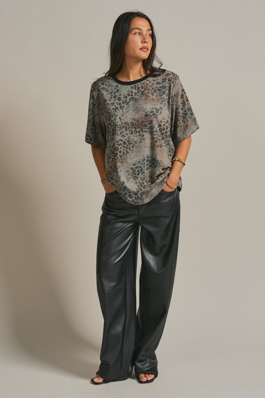 Leopard Animal Print Oversized Tee Y2K Western 90s for Women in Leopard - Women's Wholesale Fashion | Trend Notes