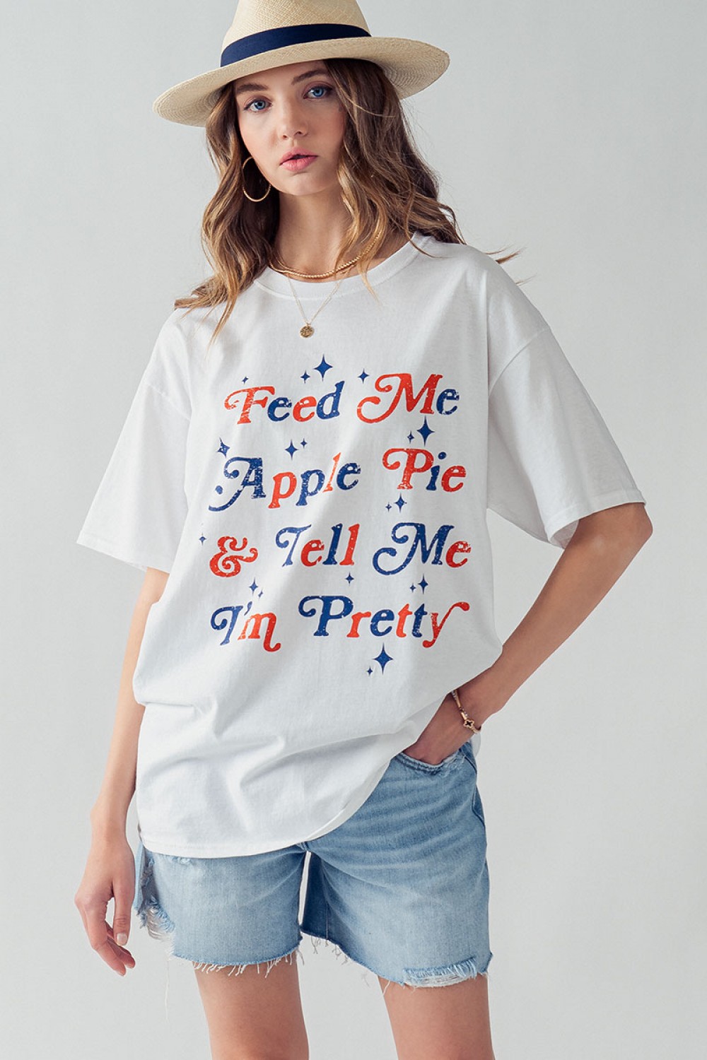 0553-9602<br/>BLAIRE FEED ME APPLE PIE GRAPHIC TEE