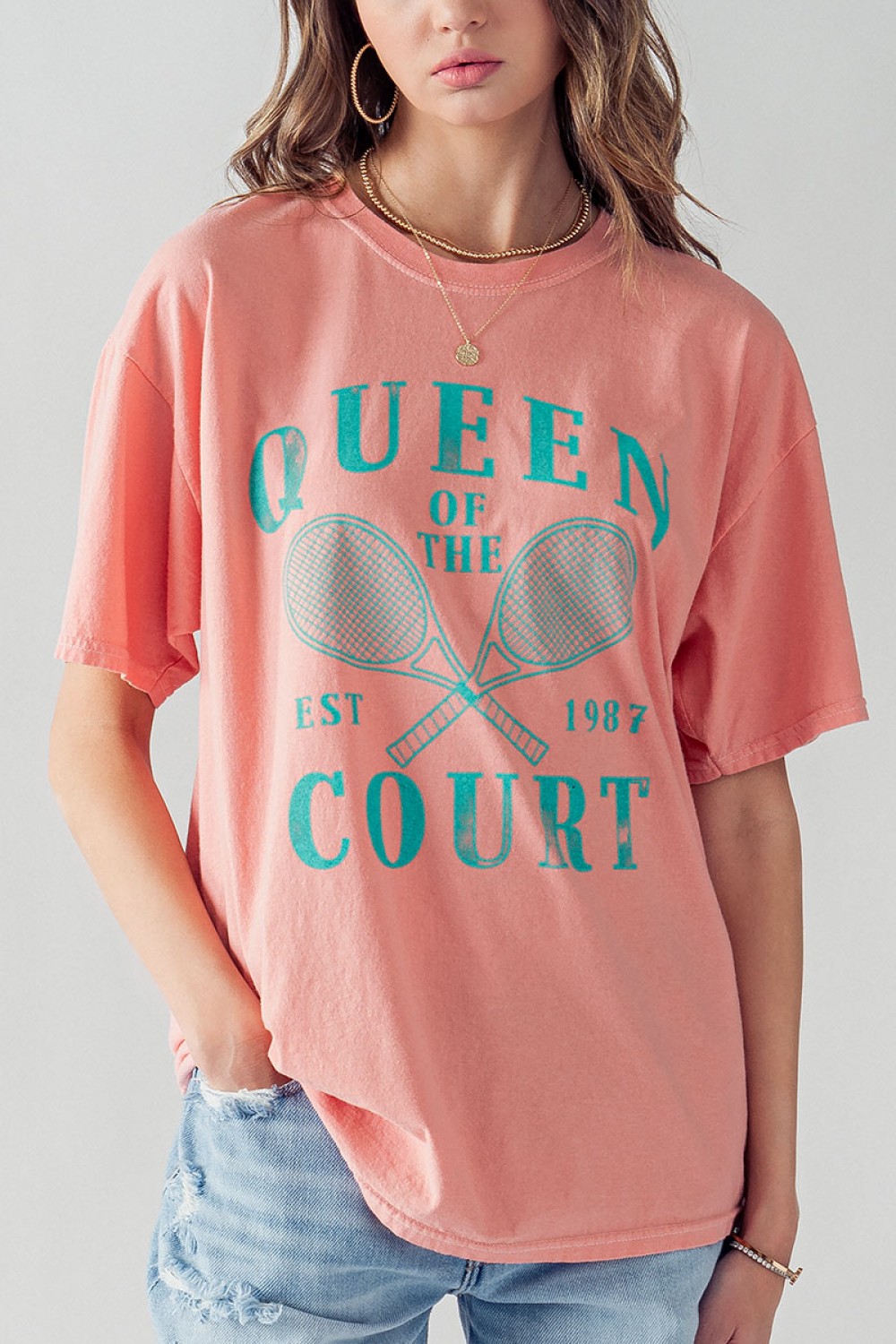 0573-4602<br/>BLAIRE QUEEN OF THE COURT TEE